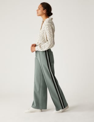 

Womens M&S Collection Hose mit weitem Bein und Seitenstreifen - Onyx, Onyx