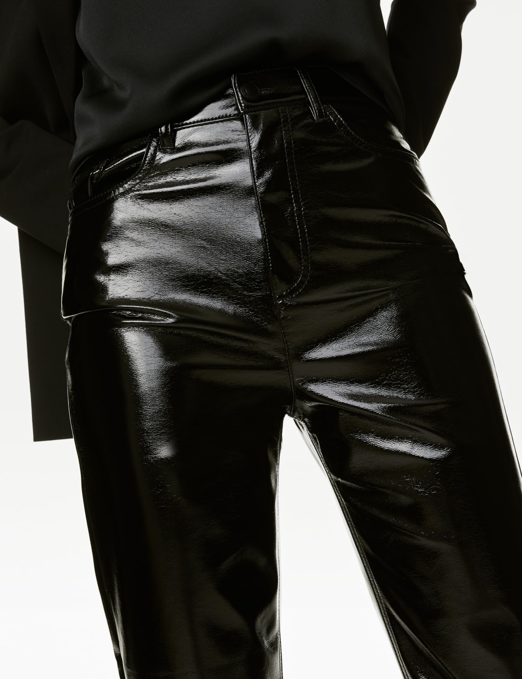 Harper Coated Cigarette Ankle Grazer Jeans image 3