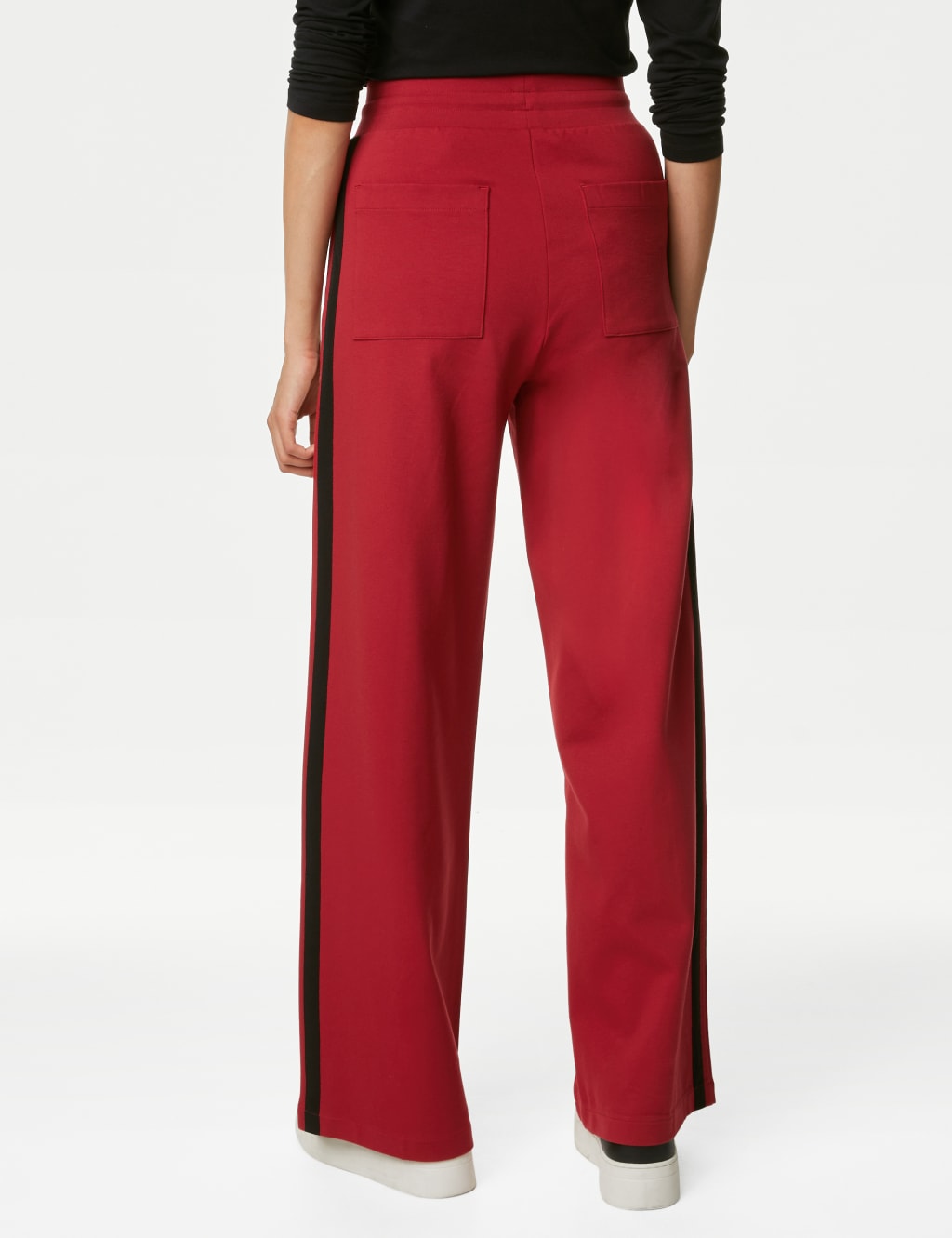 Jersey Side Stripe Wide Leg Trousers image 5