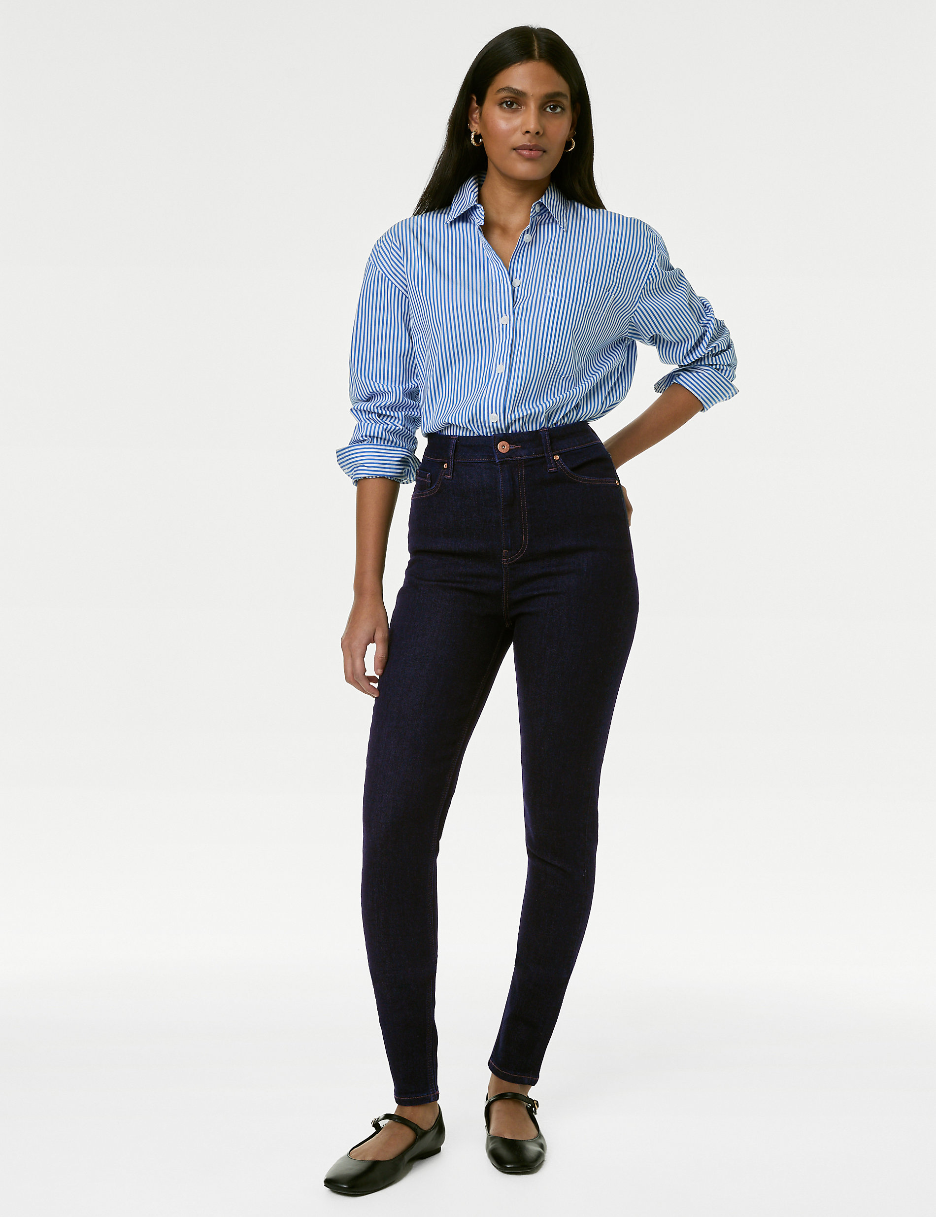 Superweiche Skinny-Jeans „Ivy“ mit hohem Bund