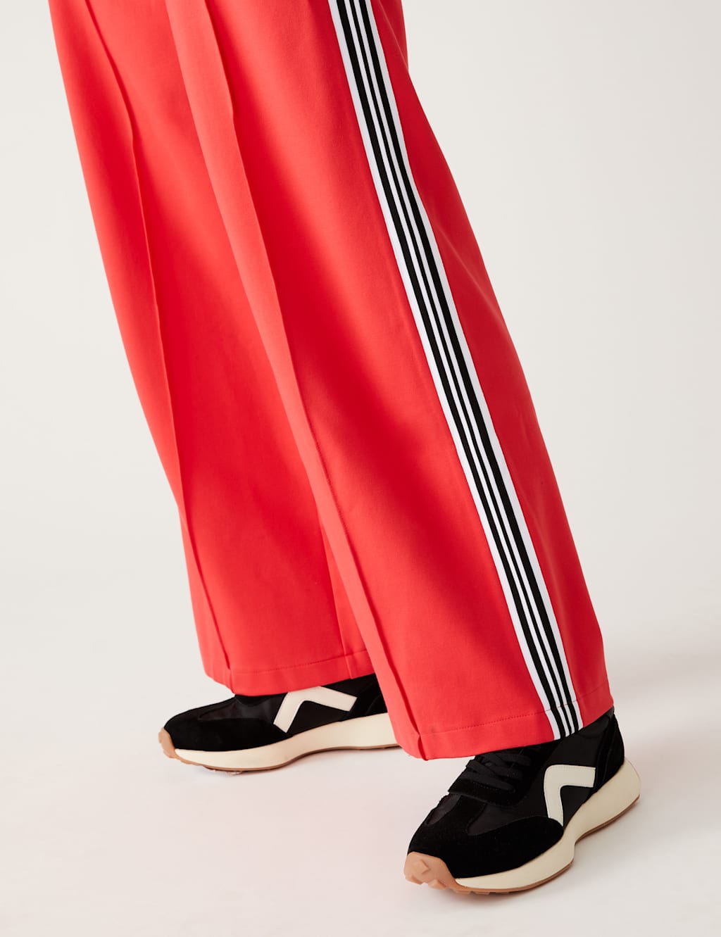 Jersey Side Stripe Wide Leg Trousers image 3
