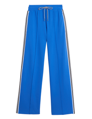 

Womens M&S Collection Jersey Side Stripe Trousers - Royal Blue, Royal Blue