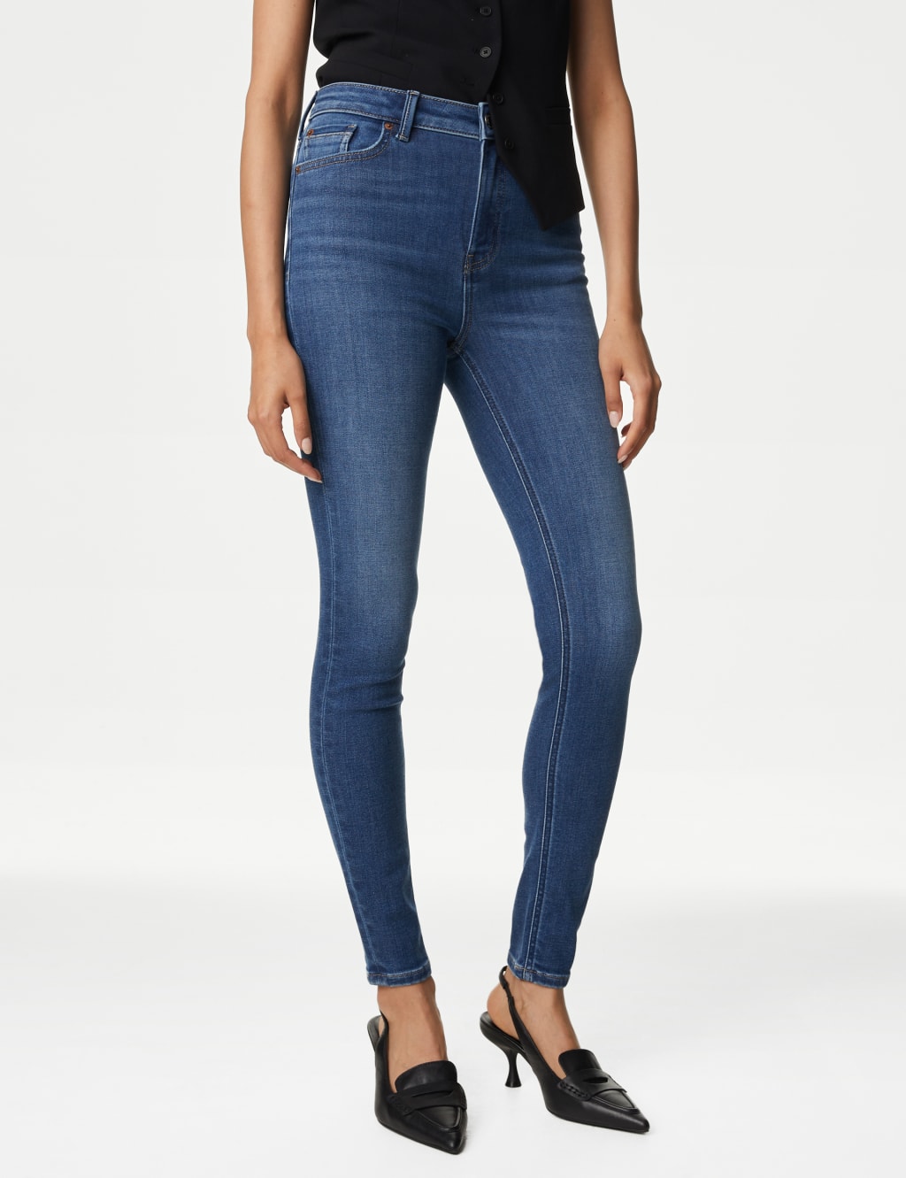 Ivy Thermal High Waisted Skinny Jeans image 4
