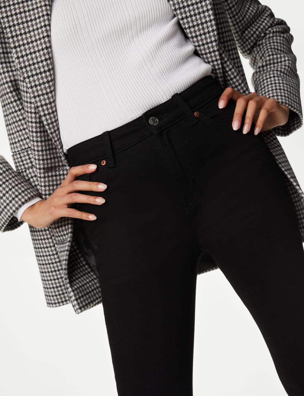 Ivy Thermal High Waisted Skinny Jeans image 4