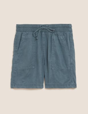 Tencel™ Rich High Waisted Jogger Shorts