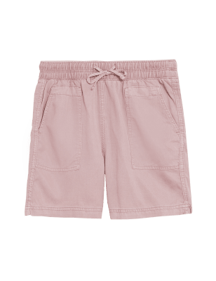 

Womens M&S Collection Tencel™ Rich High Waisted Jogger Shorts - Dusted Pink, Dusted Pink