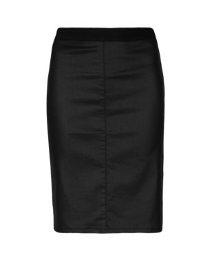 Coated Front Pencil Skirt | M&S Collection | M&S