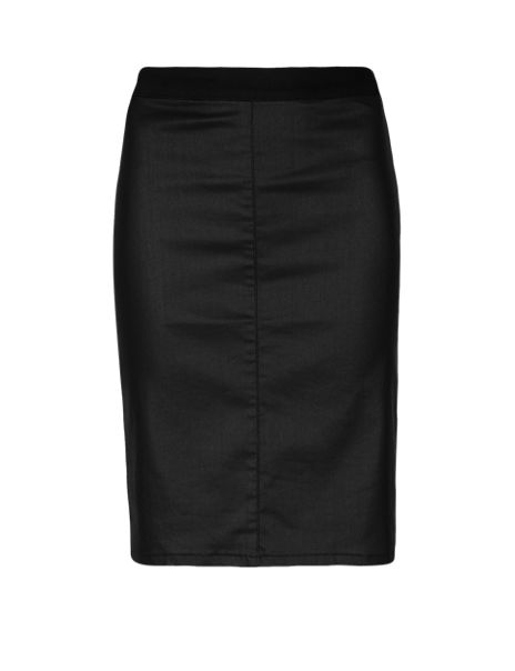 Coated Front Pencil Skirt | M&S Collection | M&S