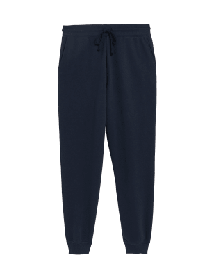 

Womens M&S Collection The Cotton Rich Cuffed Joggers - Navy, Navy