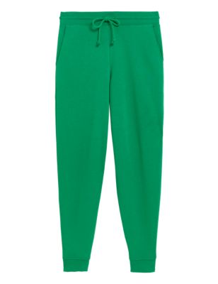 

Womens M&S Collection The Cotton Rich Cuffed Joggers - Green, Green