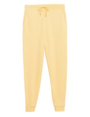 

Womens M&S Collection The Cotton Rich Cuffed Joggers - Yellow, Yellow