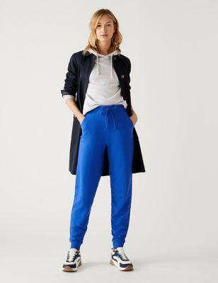

Womens M&S Collection The Cotton Rich Cuffed Joggers - Royal Blue, Royal Blue