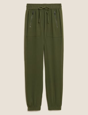 

M&S Collection Pantalón deportivo tejido con paneles lateralesWomens - Dark Khaki, Dark Khaki