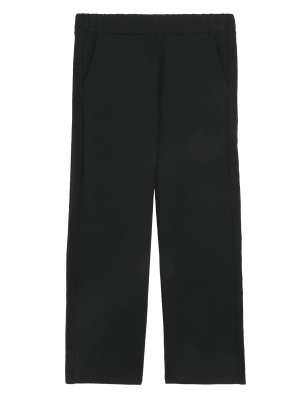 

M&S Collection Pantalones deportivos pesqueros de pata recta de algodónWomens - Black, Black
