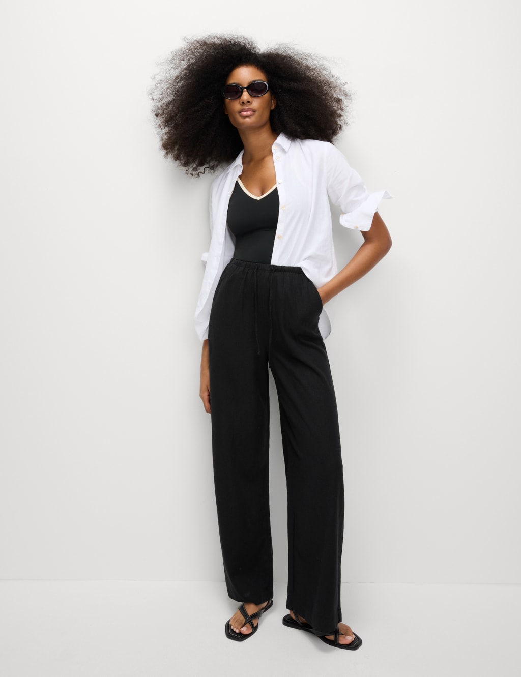 Skinny linen clearance trousers womens