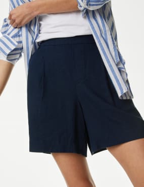 M&s linen sale shorts ladies