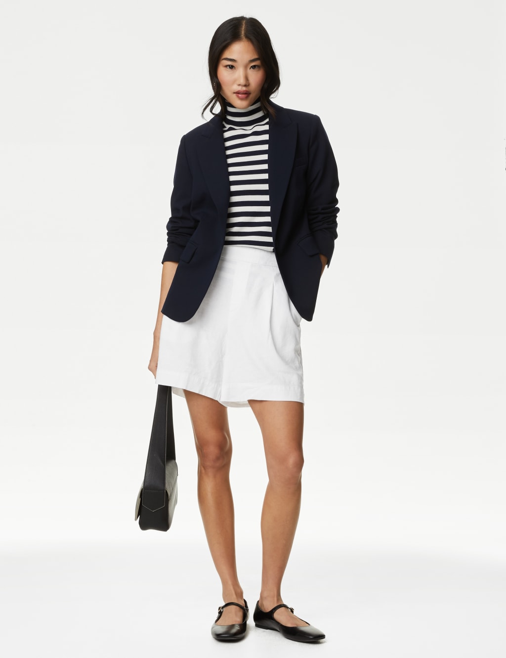 Marks and spencer white hotsell shorts