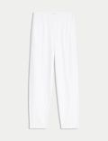 Linen Rich Tapered Trousers