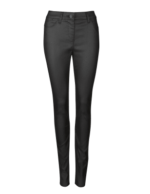 denim jeggings black