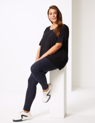 CURVE&nbsp;&ndash; Leggings en coton taille haute