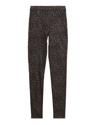 

Womens M&S Collection Printed Coated High Waisted Jeggings - Bronze Mix, Bronze Mix