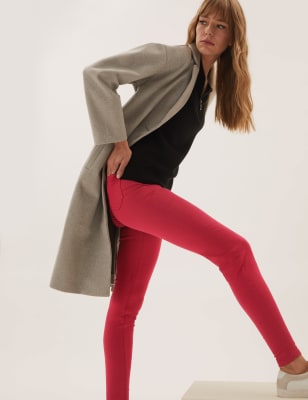 

Womens M&S Collection Jeggings mit hohem Bund - Dark Pink, Dark Pink