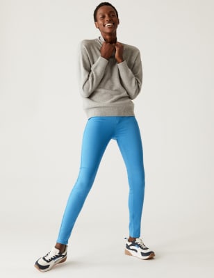 

Womens M&S Collection Jeggings mit hohem Bund - Turquoise, Turquoise