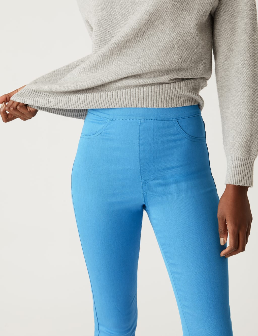High Waisted Jeggings image 3