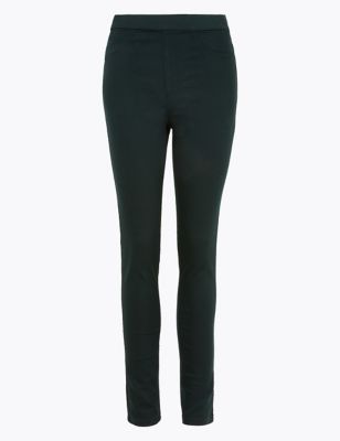 

Womens M&S Collection High Waisted Jeggings - Dark Green, Dark Green