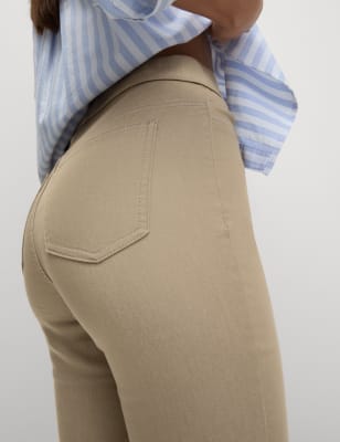 

Womens M&S Collection Jeggings mit hohem Bund - Dark Camel, Dark Camel
