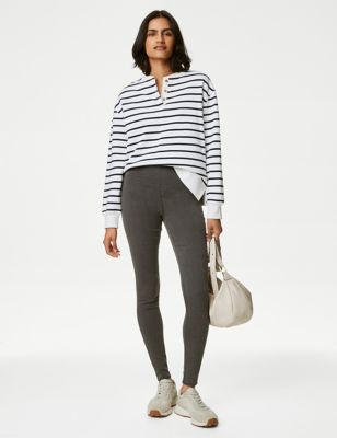 Marks And Spencer Womens M&S Collection High Waisted Jeggings - Charcoal Mix, Charcoal Mix