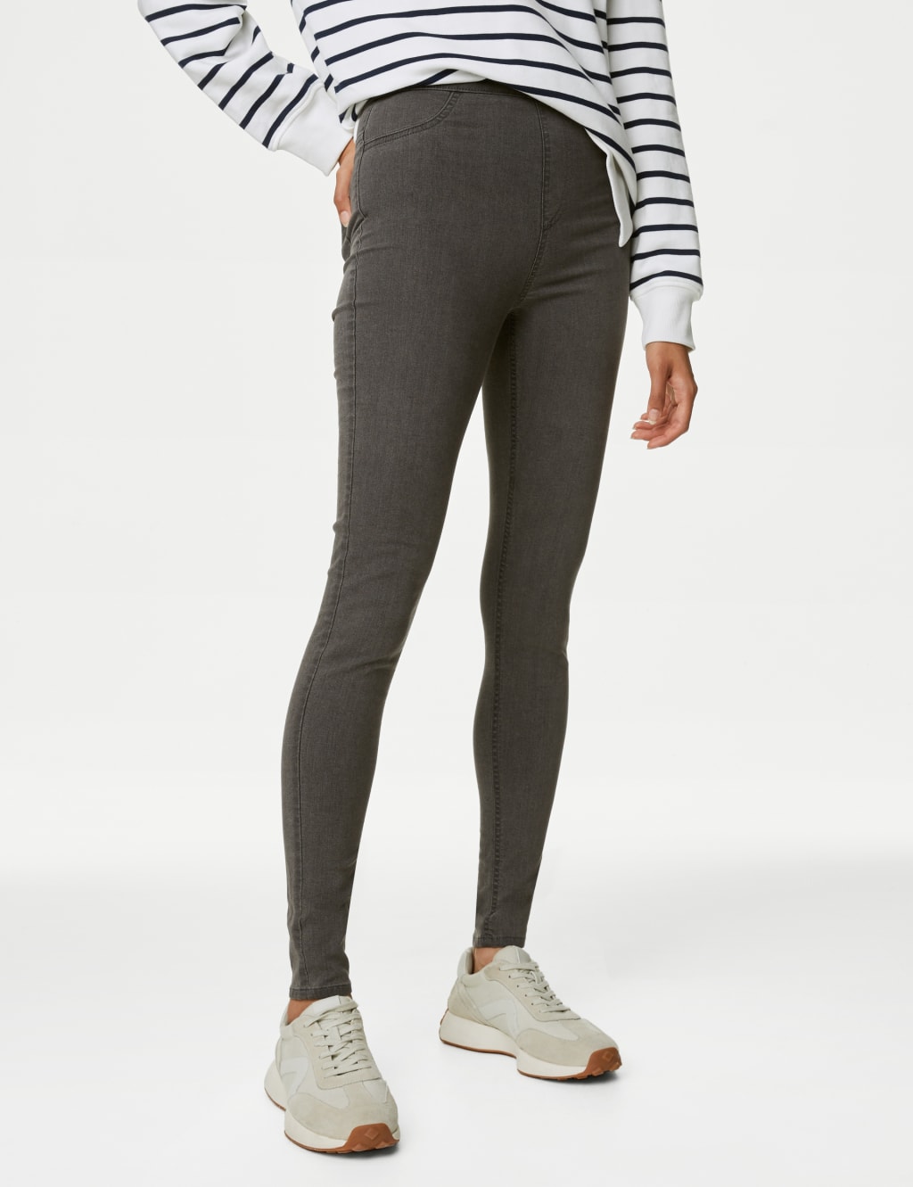 High Waisted Jeggings image 2