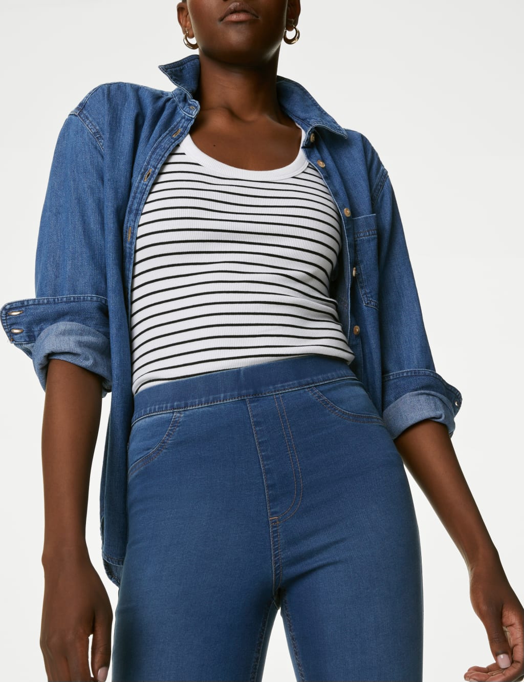 High Waisted Jeggings image 3