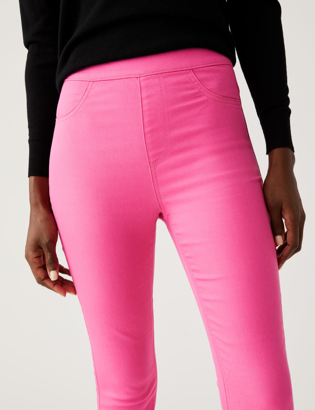 High Waisted Jeggings image 3