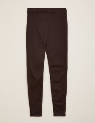

Womens M&S Collection High Waisted Jeggings - Rich Brown, Rich Brown