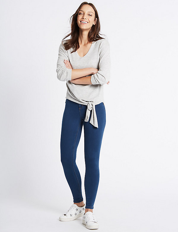 Superskinny jeans met hoge taille - NL