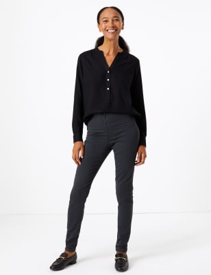 

M&S Collection Jeans superskinny de cintura altaWomens - Dark Charcoal, Dark Charcoal