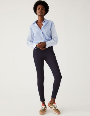 

Womens M&S Collection High Waisted Super Skinny Jeans - Indigo, Indigo