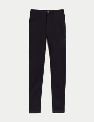 Marks & Spencer HIGH WAISTED - Jeggings - black denim/black - Zalando.de