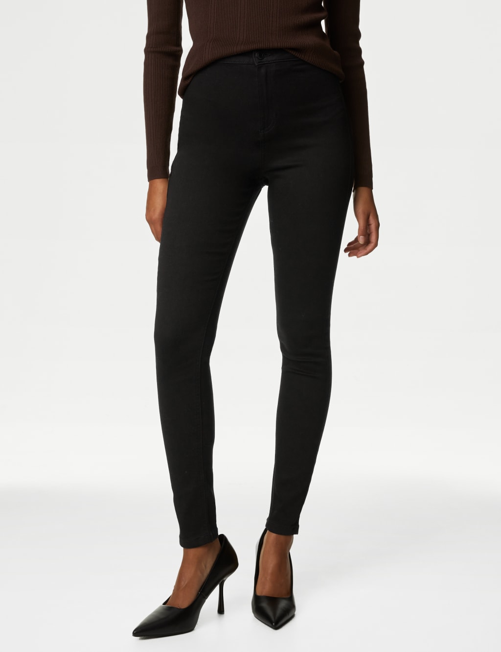 High Waisted Super Skinny Jeans image 2