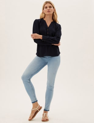 

Womens M&S Collection Carrie Supersoft Skinny Jeans - Light Denim, Light Denim