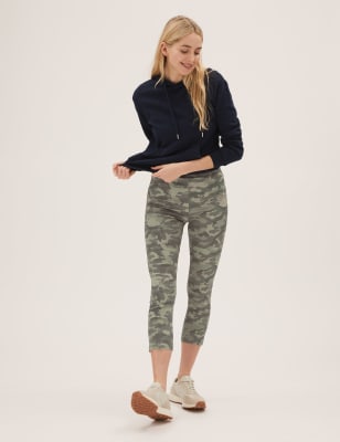 

M&S Collection Leggings pesqueros de cintura altaWomens - Khaki Mix, Khaki Mix