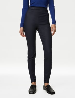 Navy 2025 coated jeggings