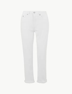 m&s relaxed slim crop jeans