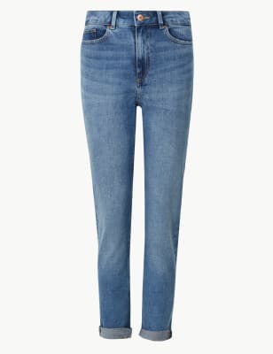 m&s relaxed slim crop jeans