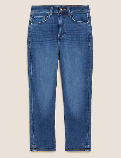 Supersoft High Waisted Skinny Cropped Jeans