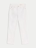 High Waisted Slim Fit Cropped Jeans