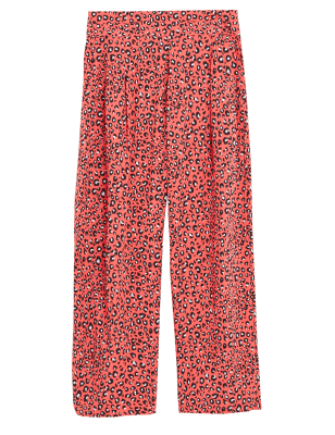 

M&S Collection Pantalón pesquero de pata ancha estampadoWomens - Coral Mix, Coral Mix