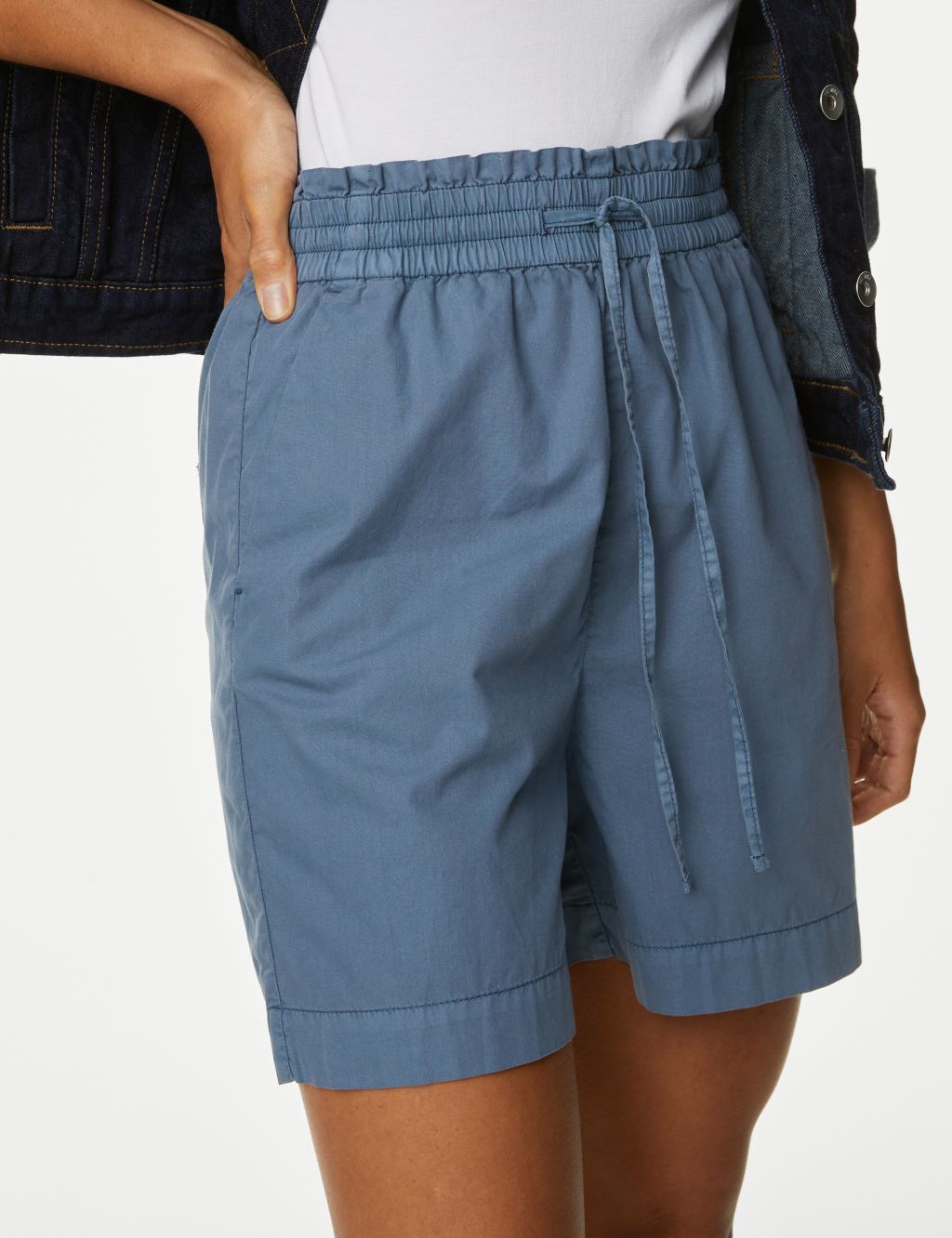 Pure Cotton High Waisted Shorts image 3