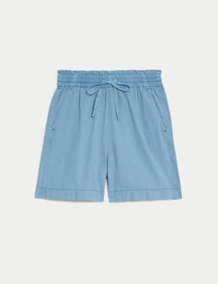 Magic Shaping Denim Knee Length Shorts, M&S Collection